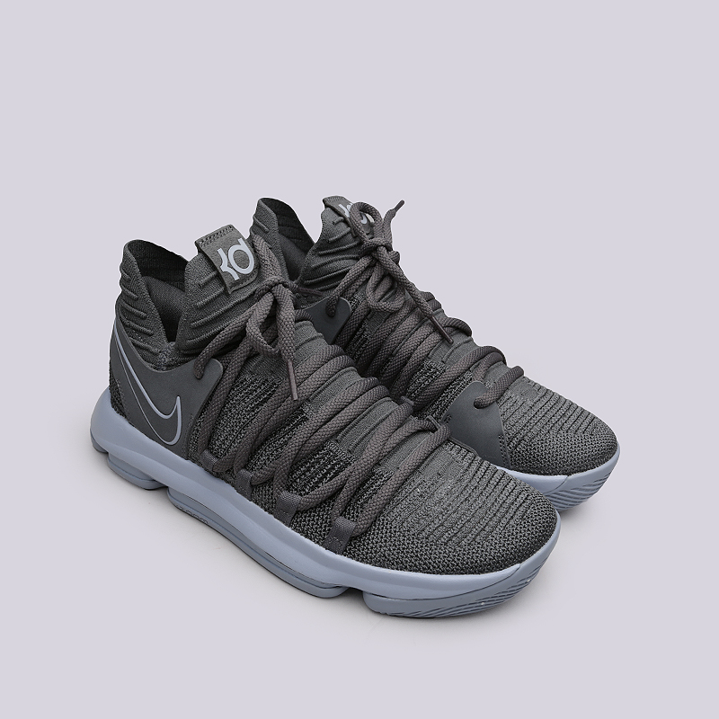 мужские серые баскетбольные кроссовки Nike Zoom KD10 897815-005 - цена, описание, фото 2
